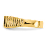 14k 15.0x7.0mm Open Back Mens Signet Ring C1527
