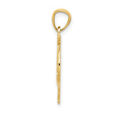 14k Diamond-cut 15 ANOS Heart Pendant C2969