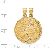 14K 2-Piece Break-apart MIZPAH Pendant C4661