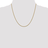 14K 26 inch 1.5mm Semi-Solid Round Box with Lobster Clasp Chain BC140