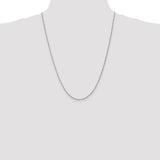 14K White Gold 10 inch 1.4mm Singapore with Spring Ring Clasp Anklet PEN123