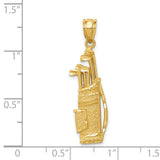 14k Golf Bag Charm C718