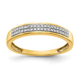 14k White Gold 3mm 2-row 1/8 carat Diamond Band RM5630
