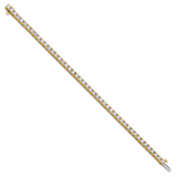 14k Complete 6.44 carat Round VS Diamond 4-prong 7 inch Tennis Bracelet X735VS