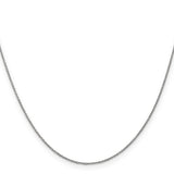 14K White Gold 14 inch .9mm Cable with Lobster Clasp Chain PEN75L
