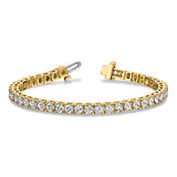 14k Complete 2.17 carat Round AA Diamond 4-prong 7 inch Tennis Bracelet X730AA