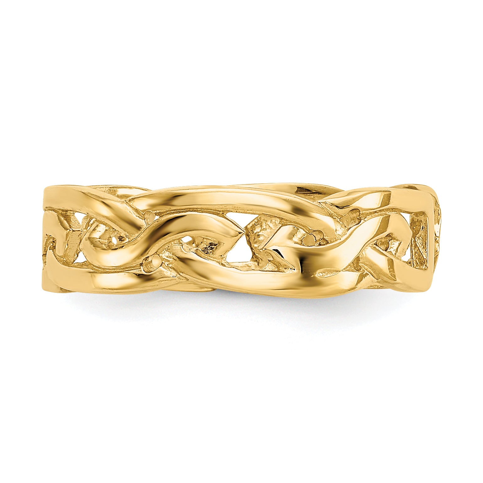 14k Celtic Knot Design Toe Ring D3090