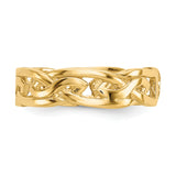 14k Celtic Knot Design Toe Ring D3090