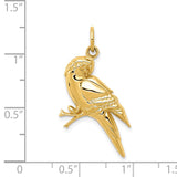 14k Yellow Gold Parrot Charm K3259