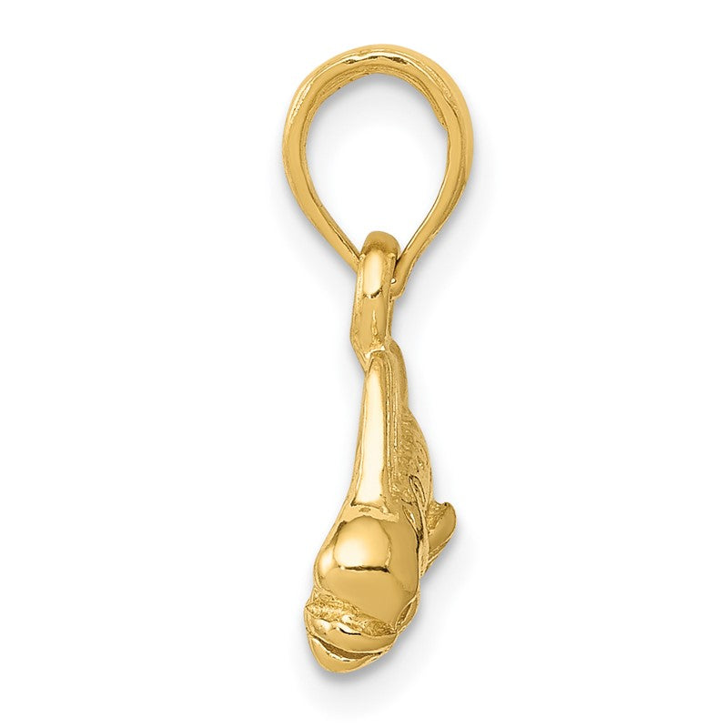14k Small Mahi Mahi Fish Pendant K3034