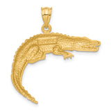14k Alligator Pendant C128