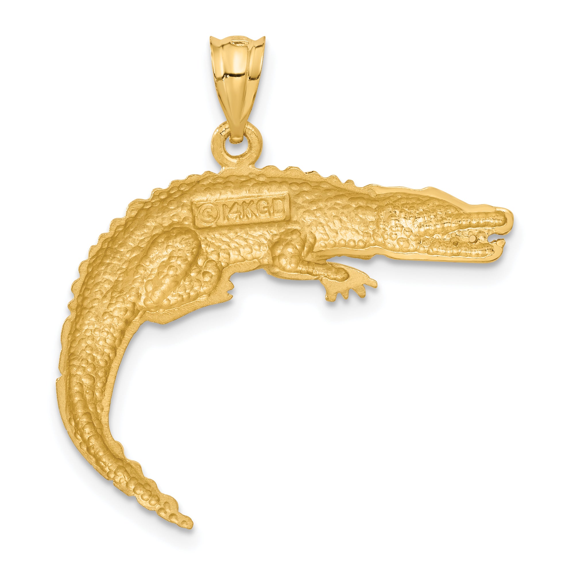 14k Alligator Pendant C128