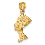14k 3-D Nefertiti Pendant C3068