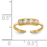 14k CZ Toe Ring K1531