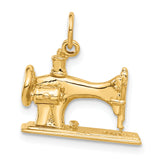 14K  3-D Antique Sewing Machine Charm A1212