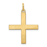 14K Laser Designed Greek Cross Pendant XR977