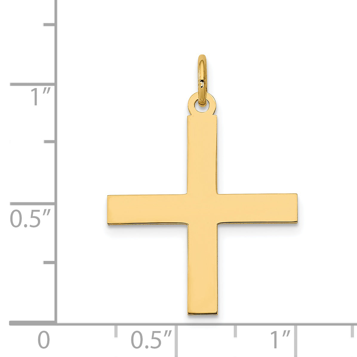 14K Laser Designed Greek Cross Pendant XR977