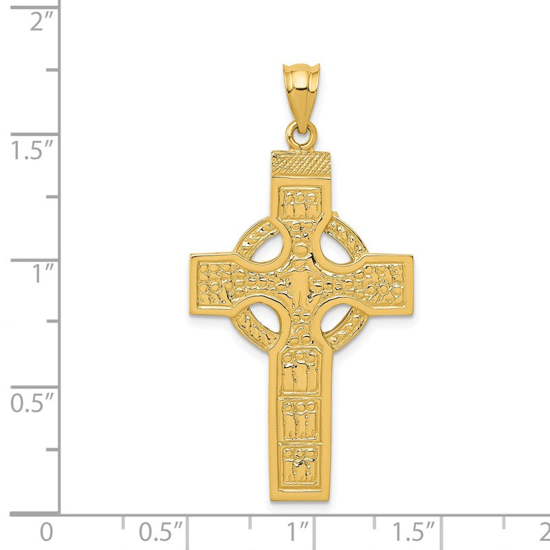 14k Celtic Cross Pendant C895