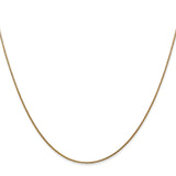 14K 10 inch .8mm Round Snake with Lobster Clasp Anklet SNA060