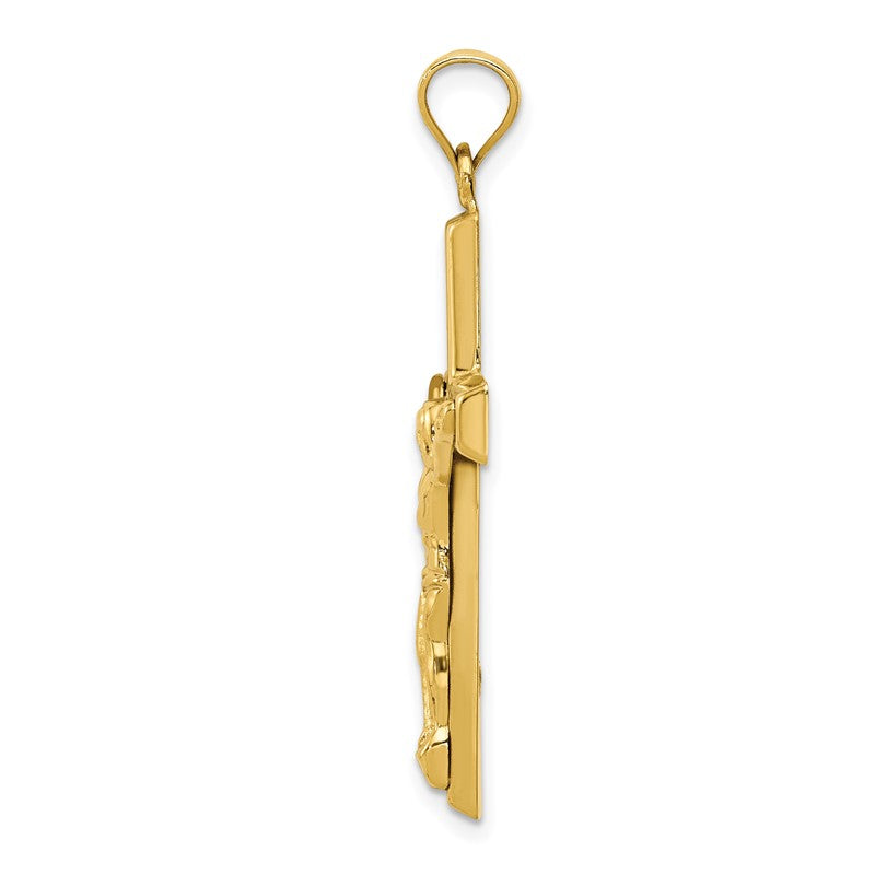 14k Polished Crucifix Pendant C3677