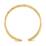 14k 4mm Leaf Design Toe Ring R547