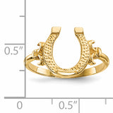 14k Polished Horseshoe Ring R644