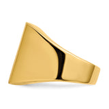 14k 16.5x17.5mm Open Back Mens Signet Ring RS367