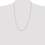14K 14 inch .7mm Box with Lobster Clasp Chain BOX075