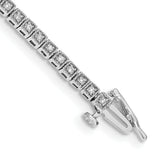 14k White Gold Complete 1/2 carat Diamond 7 inch Tennis Bracelet BM4664