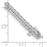14k White Gold Complete 4.92 carat Round VS Diamond 4-prong 7 inch Tennis Bracelet X603WVS