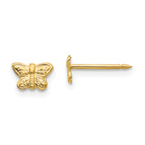 Inverness 14k 7mm Butterfly Post Piercing Earrings 269E