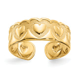 14k Heart Toe Ring R557