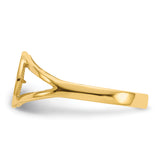 14k Polished Angel Ring R422