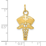 14k Nurse Symbol Charm A1602