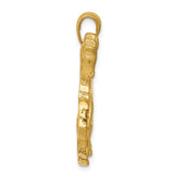 14k Horse Galloping Pendant C3499