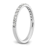 14k White Gold 2mm 1/3 carat Diamond Band RM4322