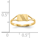 14k Childs Polished & Satin Ring R207
