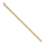 14k Complete 3.75 carat Round VS Diamond 4-prong 7 inch Tennis Bracelet X2163VS