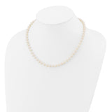 14k 5-6mm White Round Akoya Saltwater Cultured Pearl 16 inch Necklace PL50AA