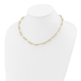 14k 6-7mm White Near-Round Freshwater Cultured Pearl Beaded 18 inch Necklace XF557