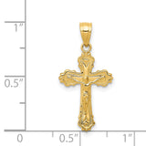 14k Small Crucifix Charm C3919