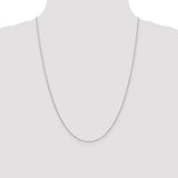 14K White Gold 10 inch 1.2mm Diamond-cut Beaded with Lobter Clasp Anklet PEN79