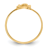 14k Polished Teddy Bear Size 5 Baby / Childs Ring R194