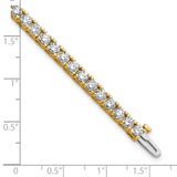 14k Complete 6.44 carat Round VS Diamond 4-prong 7 inch Tennis Bracelet X735VS