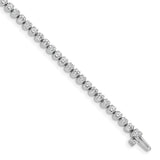 14k White Gold Complete 2.09 carat Round VS Diamond 4-prong 7 inch Tennis Bracelet X10004WVS