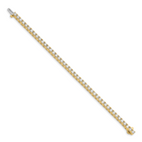 14k Complete 6.6 carat Round AA Diamond 4-prong 7 inch Tennis Bracelet X2044AA