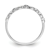 14k Rose Gold 2mm 1/20 carat Diamond Fancy Band RM5625