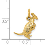 14k 3-D Kangaroo with Joey Charm A0309