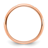 14k Rose Gold 3mm 6-stone 1/10 carat Diamond Band RM5621