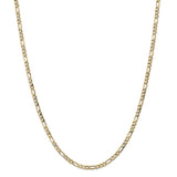 14K 10 inch 3.5mm Semi-Solid Figaro with Lobster Clasp Anklet BC93